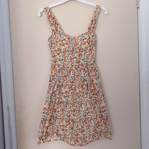 Floral Fit and Flare Mini Dress